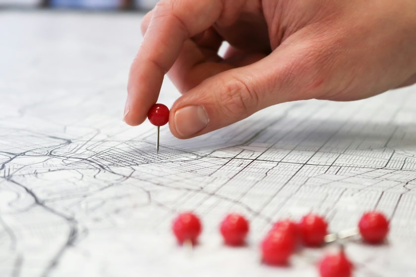 puntina su mappa posizionamento seo locale visibilità territoriale
